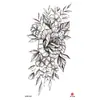 Adesivos de Tatuagem Florais Pequenos para Braço Inteiro e Costas, Geisha Borboleta Flor de Rosa Coloridos Criativos Peculiares Frescos Adesivos de Tatuagem