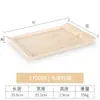 Bandeja Japonesa Taza de Té Taza de Agua Plato Hotel Restaurante Comercial Plato Rectangular de Plástico con Asa Plato para Fruta Pan
