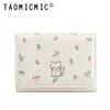 Cartera de Mujer Corta Estampada Linda Estilo Coreano Ins 70% de descuento Gato Estudiante Mini Billetera Portatarjetas Pequeño Venta al por mayor