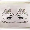 Adesivos Faciais para Festival de Música Eletrônica EDM, Adesivos para Sobrancelhas, Adesivos Faciais com Strass para Tatuagem, Adesivos de Decoração Facial, Adesivos Faciais com Strass para Baile de Máscaras