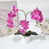 16 peças de flores grandes impressas em 3D realistas-ao-toque orquídea Phalaenopsis artificial bonsai decoração criativa flor artificial planta em vaso best-seller transfronteiriço