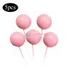 Bolas para Decoración de Pasteles de 10 Piezas, Bolas Doradas y Plateadas, Bolas Navideñas Estilo Ins, Bolas Doradas, Inserts para Repostería, Decoraciones para Pasteles de Boda y Cumpleaños
