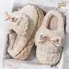 Pantuflas de algodón afelpado para mujer para usar en invierno al aire libre, 25 modelos nuevos, con talón cubierto, cálidas, antideslizantes, de suela gruesa, forradas de felpa y zapatos de algodón engrosados