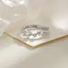 Anillo Planeta Zirconia con un Toque de Lujo Ligero y Gama Alta, Anillo Brillante Índice Estrella, Estilo Nicho, Tendencia Romántica Anillo Galaxia Cósmica