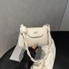 Bolso de Mano Pequeño de Moda para Mujer 2025 Nueva Moda de Alta Gama de Un Solo Hombro con Lazo Cruzado Versátil Bolso Balde Sobaco