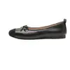 Zapatos Mary Jane Ultra Suaves Ligeros Estilo Francés Punta Cuadrada Suave para Mujer con Lazo Zapatos Planos Bajos de Ballet