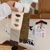 Songmu" Calcetines de Media Caña Suaves y Sin Costuras con Separador de Dedos, Diseño de Cachorro Perezoso, Calcetines Caídos para Mujer