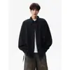 Chaqueta de mezclilla de manga larga retro americana, camisa de mezclilla lavada con cuello de solapa, top moderno para hombre de primavera y otoño, versión coreana
