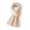 Bufanda de Cachemira para Mujer 100% Cachemira Pura Cálida a Prueba de Frío Simple Versátil Moda Color Sólido Tejida Calentador de Cuello