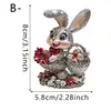 Chaveiro de dia dos namorados transfronteiriço coelho gato animal desenho animado chaveiro pingente acrílico mochila ornamentos pendurados