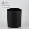 Vaso de Vidrio Esmerilado para Velas, Botella de Aromaterapia, Frasco para Velas, Portavelas Casero, Decoración de Interiores, Aromaterapia Decorativa, Negro Esmerilado