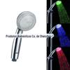 Controle de temperatura de chuveiro LED tricolor/colorido luminoso, chuveiro de mão luminoso, pequeno chuveiro luminoso 8008-A6
