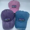 Gorra de moda europea y americana, gorra de béisbol lavada de marca de tendencia de verano, gorra casual vieja de visera curva, gorra de montaña bordada con protección solar