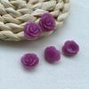 Rosa Morado Flor Pequeña Flor de Camelia Accesorios de Resina diy Pendientes Hechos a Mano Pasador Funda de Teléfono Venta al por Mayor
