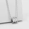 Colgante de Collar Auténtico de Plata Pura 999 con Forma de Cintura Pequeña para Mujer, Oro Rosa, Diseño de Nicho de Alta Gama, Cadena Versátil para Clavícula