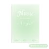 Clipe de partitura criativo simples cor quente clipe de partitura gradiente livro de partituras clipe de partitura de piano clipe de livro de partituras em estoque atacado