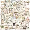 50 Pegatinas de Graffiti Blanco Renacentista de Dibujos Animados para Decorar Guitarra Cuaderno Equipaje DIY Venta al por mayor Transfronteriza