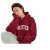 Sudadera con Capucha Estilo Coreano para Mujer, Sudadera de Mujer con Estampado de Letras Holgada para Otoño e Invierno, Forro Polar Delgado Engrosado, Atuendo para Mejor Amiga, Top Estilo Perezoso