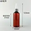 Mancha 20ml60ml120ml Botella de Plástico Botella con Punta de PET Pigmento Líquido Botella Exprimidora Botella de Tinta Pegamento