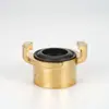 Conector de Rosca Interna de Cobre Geka de 3/4 de pulgada de Conexión Rápida Conector Rápido Tipo Pinza para Máquina de Yeso Máquina de Pintura Conector Rápido Impermeable de Dos Pinzas
