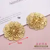 Piezas de Flor de Hierro Huecas de Metal con Diseños de Dragón, Fénix y Mariposa, Flores Grandes Tridimensionales, Accesorios para el Cabello y Materiales de Decoración para Ropa de Estilo Antiguo Hechos a Mano para Bricolaje