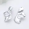 Brincos Europeus e Americanos Transfronteiriços Ins Simples Retrô Temperamento Fashionável Nicho Personalidade Design Único Forma Irregular Brincos para Mulheres