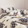 Juego de sábanas y gorro de cama de terciopelo de leche de invierno grueso de cuatro piezas, estilo fresco, textiles para el hogar de Nantong