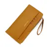 Billetera larga para mujer, moderna y sencilla, con ranura para tarjetas, monedero con cremallera, tarjetero, billetera, 80% de descuento