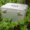Caja de Almacenamiento de Aleación de Aluminio Caja de Herramientas Multifuncional para el Hogar Caja Grande con Contraseña Caja de Almacenamiento Portátil Caja de Dinero con Cerradura