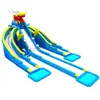 Equipo para Parque Acuático Exterior Soporte Móvil Grande Entrada a la Piscina Piscina Inflable para Niños Tobogán de Agua