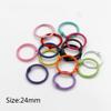Accesorios de pintura de color hebilla de resorte ojo de oveja clip de langosta anillo abierto de venta caliente joyería diy hecha a mano llavero