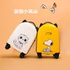 Maleta Infantil Estampada de Moda para Niños y Niñas, Diseño de Dibujos Animados, Equipaje de Mano de 18 Pulgadas con Ruedas Universales, Maleta con Candado de Contraseña para Viajes, Maleta de Trolley