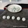 Jade natural com padrões esculpidos, contas redondas, pulseira DIY feita à mão, joias da moda, acessórios T8462