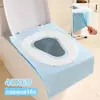 Jiumu Funda Desechable para Asiento de Inodoro Tipo Adhesivo Extendido Cobertura Completa Impermeable Empaquetada Individualmente Cojín para Asiento de Inodoro de Viaje Hotel