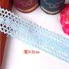 Clássico em estoque 2,5 cm renda de algodão acessórios para roupas étnicas cortina de renda renda de cor chinesa