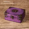 Caja de Madera Estilo Chino con Personaje Feliz Caja de Joyería Vintage Caja de Madera Vestido Antiguo Atrezo para Cine y Televisión Caja de Tocador de Dote Caja de Almacenamiento Antigua