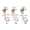 Anzuelo esférico de plomo Yonghuang, cebo blando, anzuelo especial Luya, anzuelo de mango liso, accesorios para equipo de pesca