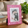 Porta-Retrato de Cristal de Vidro Transparente Porta-Retrato Vazio Suporte de Exibição Minimalista 56 polegadas 7 polegadas 8 polegadas 10 polegadas Porta-Retrato Personalizado para Atacado com Strass