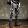 Pantalones de Trabajo para Exteriores para Hombre Primavera y Otoño Nuevos Ajustados Rectos Marca Americana de Moda Pantalones Cortavientos Deportivos Casuales Largos Verano