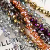 Contas de vidro cristal galvanizado contas de amendoim novos acessórios de joias diy contas soltas pulseira acessórios de cabelo fabricantes