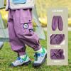 Doodle Home Pantalones de Algodón para Niños con Grullas Primavera Pantalones de Bebé Primavera Ropa para Niños Pantalones para Niñas Pantalones para Exteriores Ropa para Niños Moderno