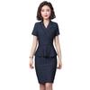 Vestido de Trabajo Profesional en Stock, Manga Corta de Verano, Elegante y con Estilo para Mujer, Adecuado para Maestras de Jardín de Infancia, Esteticistas y Personal de Joyería