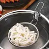 ¡Guau! Colador para Olla Caliente de Acero Inoxidable 304, Colador de Fideos para Colgar en el Borde de la Cocina, Cesta Coladora para Freír