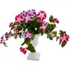 Amazon Arreglo Floral de Flor de la Mañana de 11 Ramas para Jardín Exterior, Sala de Estar, Decoración del Hogar, Decoración de Plantas y Flores, Flor Artificial