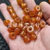 Cuentas Sueltas de Ágata Naranja con Agujero Grande, Cuentas Barril de Calcedonia Rojo Caqui, Cuentas Espaciadoras, Cuentas para Colgantes, Cuentas para Accesorios de Joyería