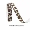 Fita Rosqueada com Impressão Digital Personalizada pelo Fabricante com Fita de Transferência Térmica Fita para Embalagem de Presente Estampa de Leopardo Estampa de Zebra Moda