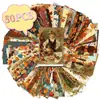 Conjunto de 50 Peças de Cartões de Parede de Ação de Graças de Importação Direta com Folhas de Bordo e Decorações de Abóbora Cartões Postais