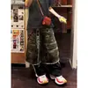 Fabricante Original Retro Americano Pantalones Cortos de Trabajo de Bolsillo Grande Unisex Rectos de Pierna Ancha Casuales de Mezclilla Modernos