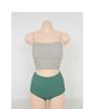 Fábrica atacado nova versão coreana do estilo de férias maiô sexy sem costas cintura alta barriga magro contraste cor split maiô feminino
