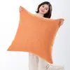Almofada Grande Quadrada de Linho Espesso Estilo Nórdico 70cm para Cabeceira de Quarto, Almofada Macia 60cm, Almofada para Cochilo no Sofá com Enchimento
